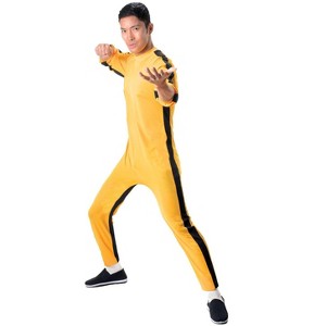 Bruce Lee Bruce Lee Yellow Jumpsuit Men's Costume - 1 of 1
