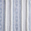 MAYEERTY 50x84" Poly Printed Curtain Panel with Tufted Stripe and Lining White/Navy - 3 of 4