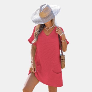 Women's Dreamy Tides Cover-Up Mini Dress - Cupshe - 1 of 4
