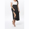 Clearlove Women's  Summer Mesh Slit Split Long Skirts High Waisted Maxi Skirts - 2 of 4