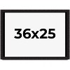 PosterPalooza | Modern Shadow Box 1" Depth Black Picture Frame - UV Acrylic, Backing Board, Hanging Hardware - 2 of 4