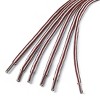 Elerevyo Round Rope Dual Colored Striped 0.2" Thick Boot Sneakers Shoelace 3 Pairs - 3 of 4