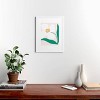 Deny Designs Maritza Lisa Single White Abstract Flower Framed Wall Art Print - 2 of 4