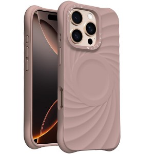 BONGEEK for iPhone 16 Pro Max Case 6.9" ,2X MIL-STD Drop Protection Compatible with MagSafe | Sleek Aesthetic Liquid Silicone - Latte - 1 of 4