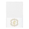 Linum Home Textiles 100% Turkish Cotton MONICA Gold Thread 3PC Embellished Towel Set - 3 of 4