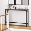 Behind Couch Table, Grey Console Table, 39.4" Sofa Table for Living Room, Industrial Hallway Table for Entryway -Vintage - 2 of 4
