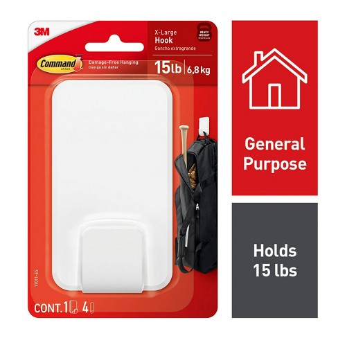 3M Command Adhesive 3 Pack Large Hooks