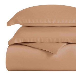 Premium Cotton 300 Thread Count Solid Duvet Cover Set by Blue Nile Mills - 1 of 4