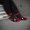 NFL Atlanta Falcons Big Dot Sleep Socks: Polka Dots Knit Ankle Apparel - 2 of 3