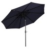 WestinTrends 9 Ft Outdoor Patio Market Umbrella with Black Round Base - 4 of 4