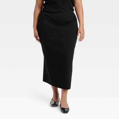 Women's Midi Boucle Sweater Skirt - A New Day™