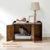 Litter Box Enclosure Cat Litter Box Furniture Hidden with Front Entry Modern Cat House - 2 of 4