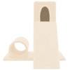 vidaXL Cat Tree Cream Engineered wood, plush, sisal 23.2 in Modern - 3 of 4