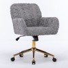 NicBex Luxury Velvet Swivel Office with Reclining Back,Chic Height Adjustable Ergonomics Computer Chair with Wheels,Versatile Vanity Chairs - 4 of 4