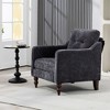 NicBex Modern Chenille Button-Tufted Wide Accent Chairs for Living Room,Comfy Upholstered Arm Chairs Lounge Chair with Sidepocket - 4 of 4