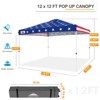 EAGLE PEAK Pop Up Canopy Tent with Wheeled Carry Bag, 12x12 ft, 144sqft of Shade - 3 of 4