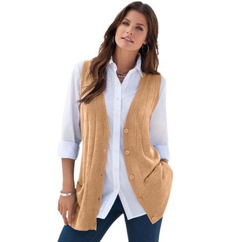 Allegra K Women's Round Neck Sleeveless Houndstooth Plaid Knitted Sweater  Vest : Target