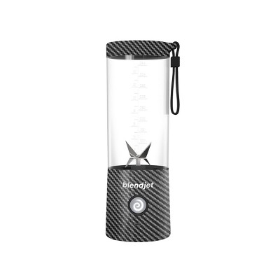 BlendJet 2 Portable Blender Carbon Fiber: 16oz Smoothie & Drink Blender, 150W, Hand Wash, Stainless Steel, 1 Speed
