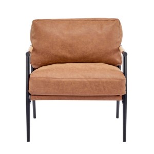 TiramisuBest 27.56" Modern Accent Chair with Plush Cushions & Wooden Armrests,Minimalist Metal Frame, Perfect for Living, Bedroom,Green - 1 of 4