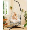 Greenstell Hammock Chair with Backrest - Swing Chair for Indoor and Outdoor Use, Holds 350 Pounds - 2 of 4