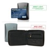 Wallet Men RFID Blocking Leather Bifold Wallets For Men - Flap ID Window Zip Coin Pocket Mens Zipper Wallets - 3 of 4