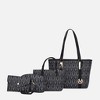 MKF Collection Marimar  M Signature Vegan Leather Women’s Tote – 4 Pcs set Handbag by Mia K - 2 of 4