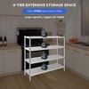Stainless Steel Shelves,47x18x60 in Storage Shelf 4-Tier Heavy Duty Storage Rack - 4 of 4