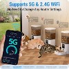 Automatic Cat Dog Feeder with 5G WiFi, Smart APP/Alexa Controlled Food Dispenser with Timer and Slow Feed Bowl - 3 of 4