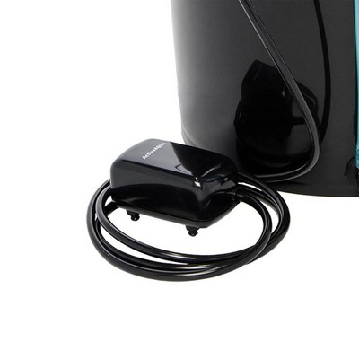 Black 5-Gallon Hydroponic 4-Bucket Deep Water Culture System