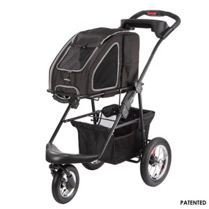 Petique 5-in-1 Pet Stroller Complete Set with Pet Carrier and Stroller Frame - 1 of 4