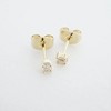 Mini Crystal Baguette Studs in Gold, Rose Gold, Silver - Honeycat - 4 of 4