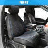 Unique Bargains Waterproof Faux Leather Car Front Seat Covers for Ford F-150 Crew Cab 2009-2023 2 Pcs - 2 of 4