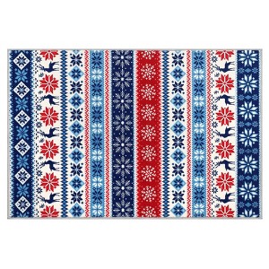 COZONY Christmas Holiday Themed Washable Non Slip Runner Rug for Hallway Kitchen Bedroom - 1 of 4