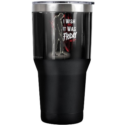 Friday The 13th I Wish It Was Friday Steel Tumbler 30oz Coffee Travel Mug