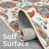Coolmee Area Rugs Vintage Paisley Print Rug Non-Shedding Carpet Ultra-Thin Lightweight Rug for Farmhouse Bedroom Dining Room Office - 3 of 4