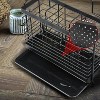LunaLulinlk Utensil Holder for Kitchen Counter, Stainless Steel Cooking Utensil Holder Organizer with 3 Compartments, Utensil Drying Rack with Hooks - 2 of 4