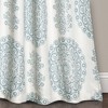 Set of 2 Evelyn Medallion Light Filtering Window Curtain - Lush Décor - 3 of 4
