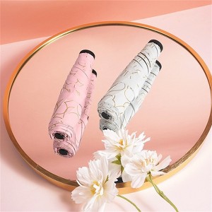 Clotth Folding Umbrella for Rain - Light and Portable, Rain or Shine, Manual Operation, Fiber Sun Umbrella, Vinyl Print - 1 of 4