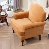 CAVINAS Upholstered Accent Armchair with Nailhead Trim, Solid Wood Frame, High-Density Cushion and Retro Legs for Living Room, Bedroom - 2 of 4