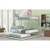 Streamdale Twin Over Full Bed With Sturdy Steel Frame, Bunk Bed With Twin Size Trundle, Two-Side Ladders - 4 of 4