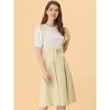 INSPIRE CHIC Women's High Waist Overall Corset Skater Suspender Dresses - 2 of 4