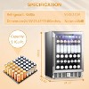 ZAFRO 24" Wine Refrigerator, 5.1 Cu.Ft Beverage Cooler, Under Counter Stainless Steel Beverage Cooler with Glass Door - 3 of 4