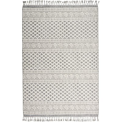 Nourison Elwood Greek Key Textured Indoor Tassel Fringe Rug