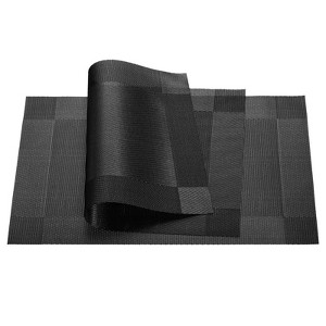 Unique Bargains PVC Heat-resistant Wear-resistant Non-slip Place Mats 2 Pcs - 1 of 4