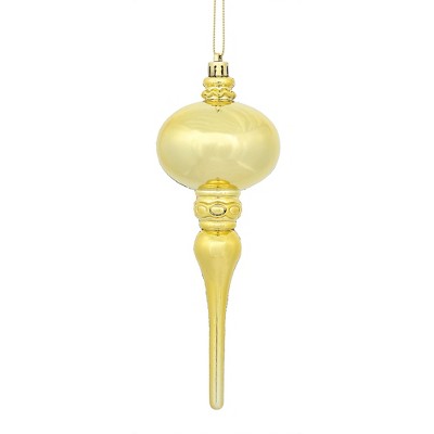 Vickerman 8" x 2.75" Shiny Finial Ornament