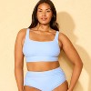 Women's Scoop Neck Longline Bikini Top - Shade & Shore™ - 4 of 4
