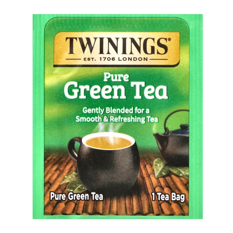 Twinings Pure Green Tea, 50 Tea Bags, 3.53 oz (100 g), 3 of 4