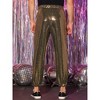 INSPIRE CHIC Men's Elastic Waist Nightwear Club Shiny Sequins Joggers - 3 of 4