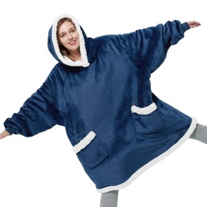 Bedsure-Wearable Blanket Warm & Soft Fleece Blanket - 1 of 4