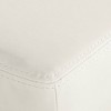 55 Downing Street Jaxon Black Wood Bar Stool 31" High Modern White Faux Leather Cushion with Footrest for Kitchen Counter Height Island Shed House - 3 of 4